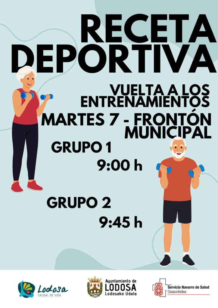 VUELTA A LOS ENTRENAMIENTOS
DESDE EL MARTES 7 - FRONTÓN MUNICIPAL