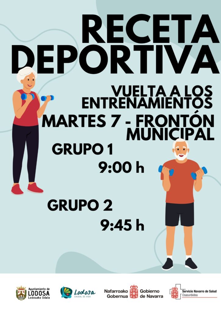 VUELTA A LOS ENTRENAMIENTOS
DESDE EL MARTES 7 - FRONTÓN MUNICIPAL