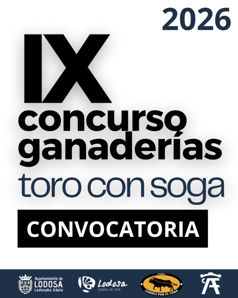 Este concurso de ganaderías se celebra en las tradicionales salidas del toro con soga durante las fiestas de las Angustias. Un concurso que se organiza gracias a la colaboración entre La Peña Lodosa por el Toro, una cuadrilla de aficionados y el Ayuntamiento, con arreglo a las siguientes bases.