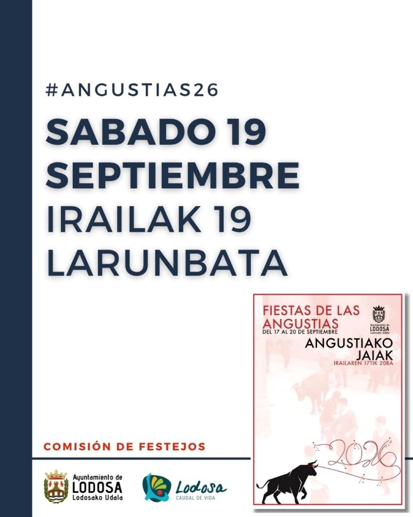 Sábado 19 de Septiembre / Irailak 19 Larunbata